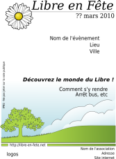 Affiche Libre en Fête